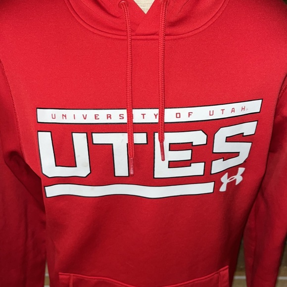 Men’s Under Armour University of Utah Sweatshirt Hoodie Size Medium - Picture 2 of 5